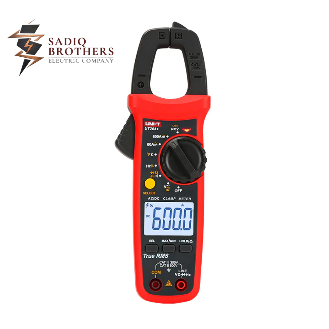 Untitled design (79) UNI-T UT204+ Digital Clamp Meter – True RMS AC/DC Current Tester with Large LCD, Capacitance & Frequency Measurement - Image 1